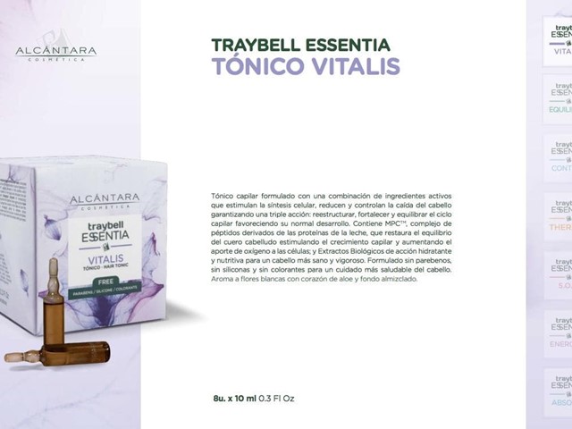  Loción capilar Vitalis para caída del cabello, Traybell Essentia